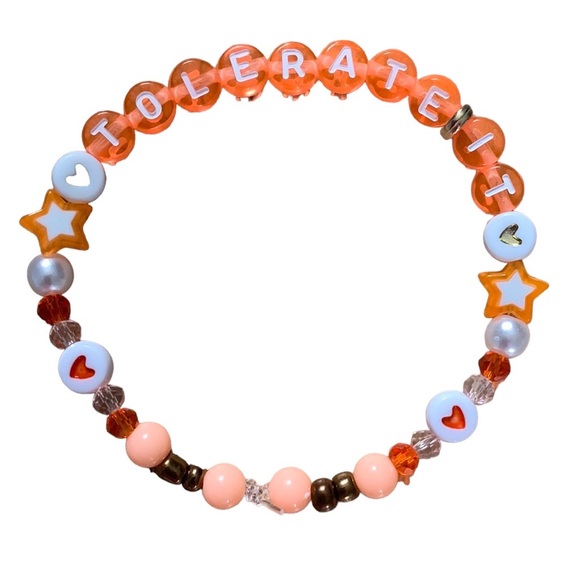 5 for $20 Taylor Swift Handmade Friendship Beaded Bracelet
“Tolerate It” - Picture 2 of 2